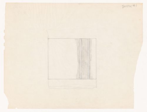 Sketch elevation for House VI, Cornwall, Connecticut