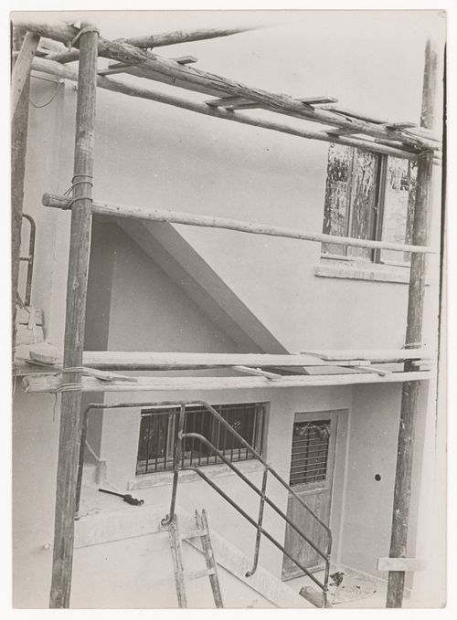 Study of scaffolding for a documentary film with the working title 'Bauen' (To Build), Germany