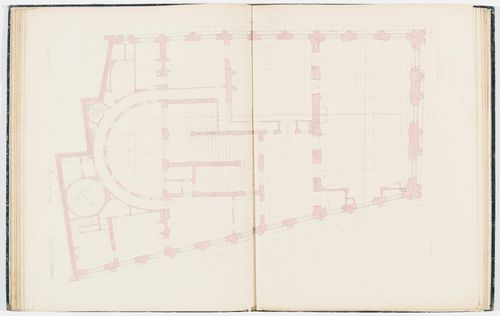 Working drawing for the Chambre des Notaires: First floor plan