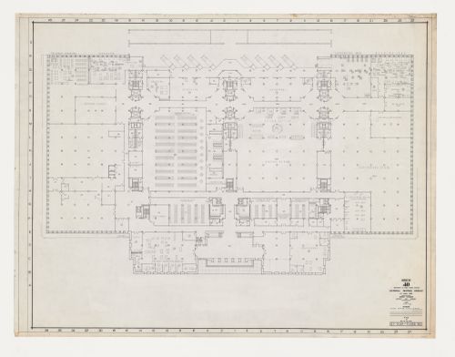 Plan, étage 1, Imprimerie Nationale du Canada, Hull, Québec, Canada