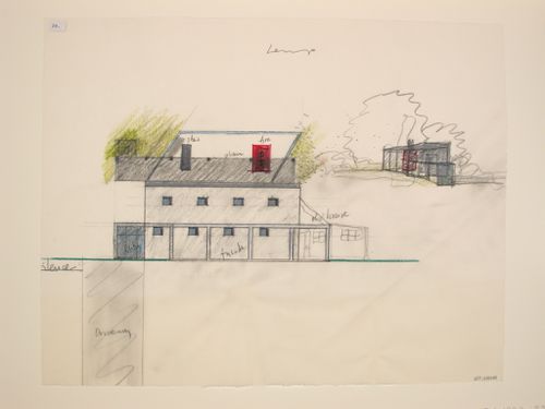 The Nofamily House - plan, facade &perspective