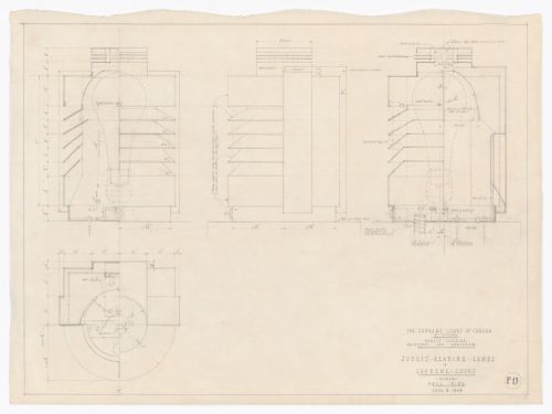 Détails des lampes de lecture pour Cour suprême du Canada, Ottawa, Ontario