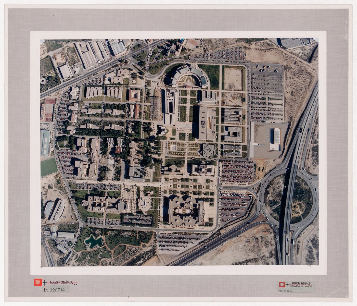 Construction site aerial view of Reitoria da Universidade de Alicante, Alicante, Spain
