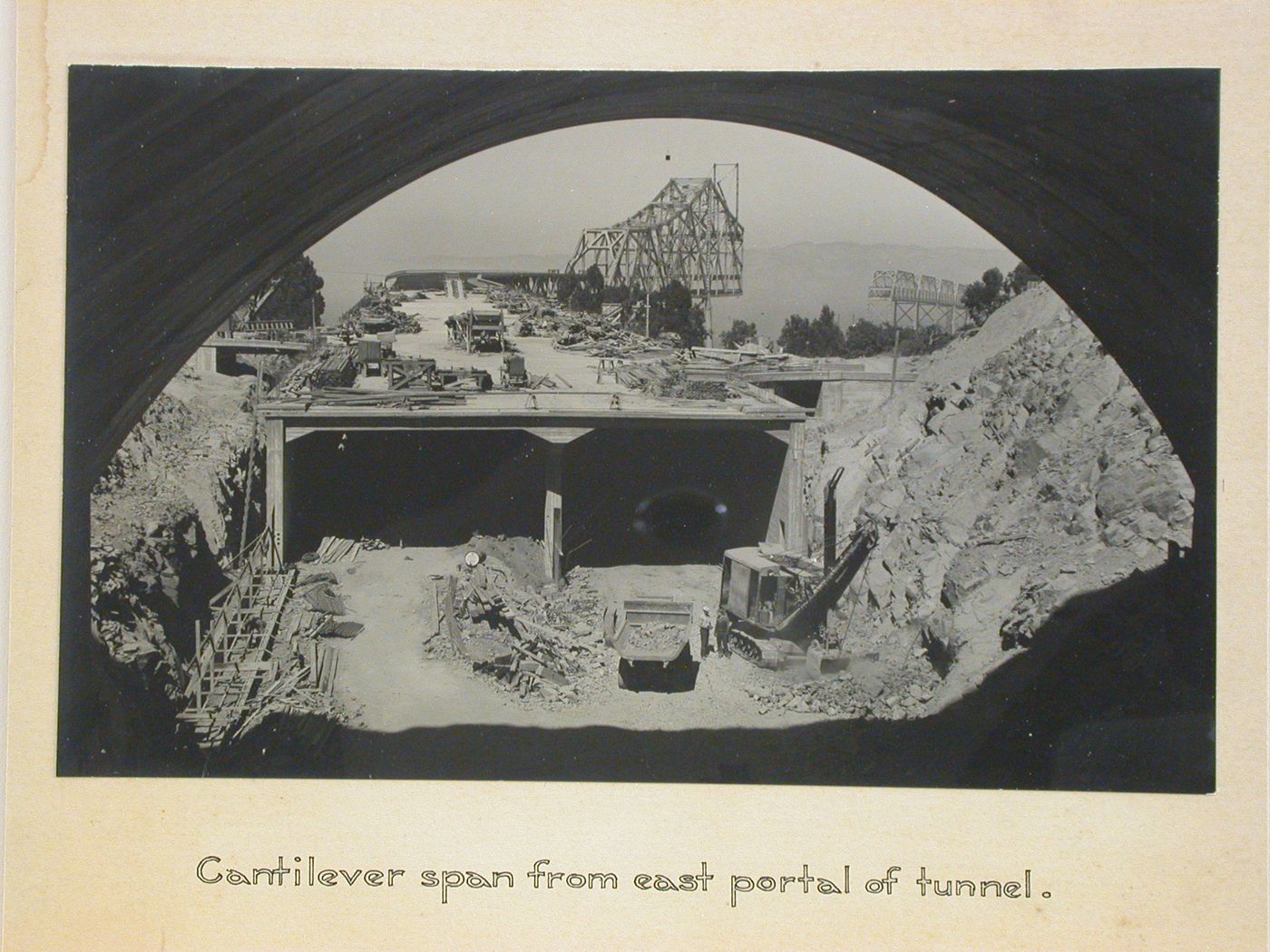Oakland Bay Bridge under construction, San Francisco, California