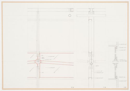 Details of trusses, Galaxy Toyama Gymnasium, Imizu, Toyama, Japan