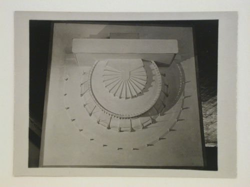 Photograph of a model for a Red Army Theater, Moscow