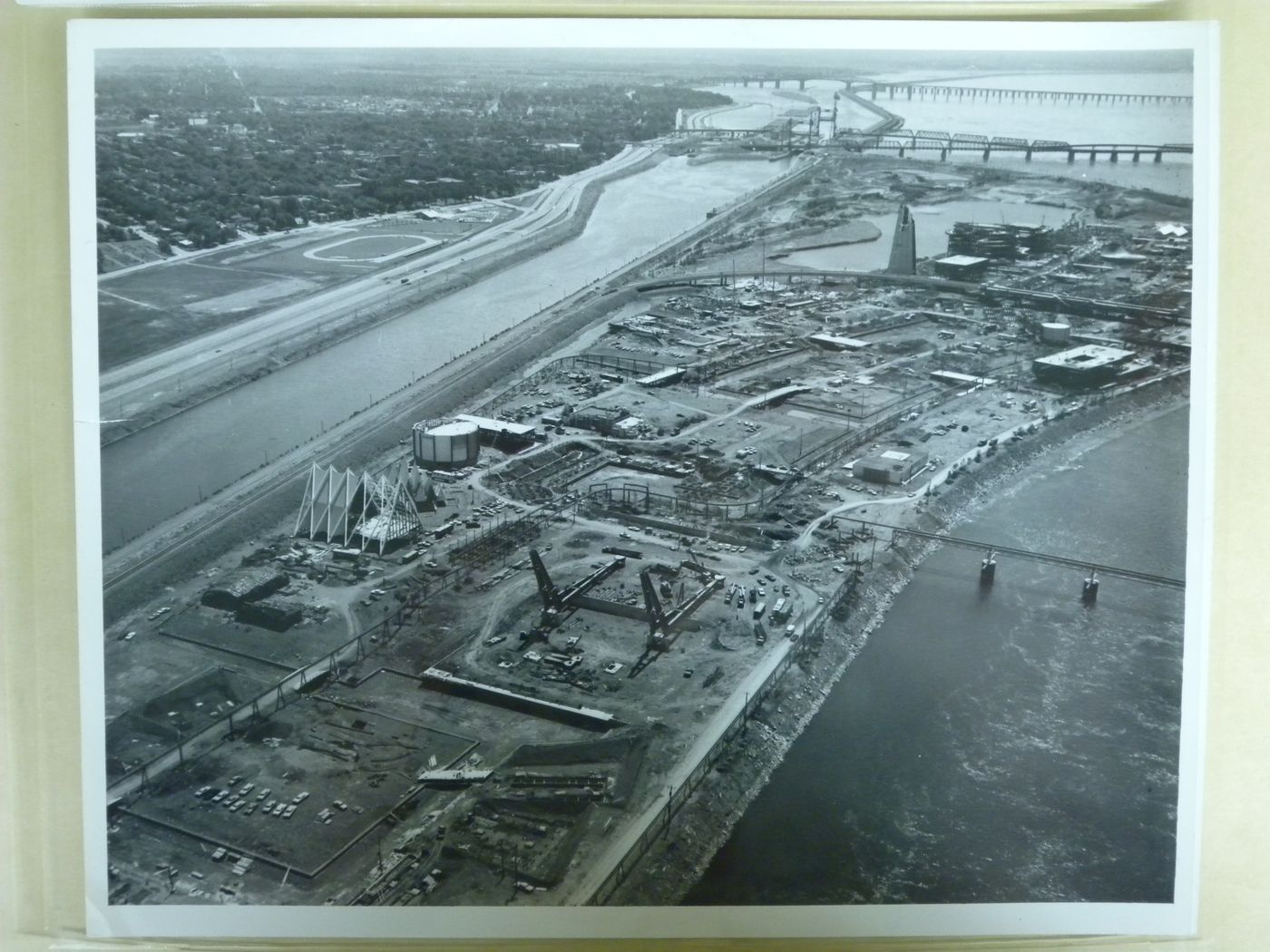 Partial view of the Île Notre-Dame site, Expo 67, Montréal, Québec