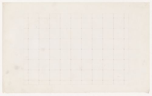 Unused sheet with a ruled grid