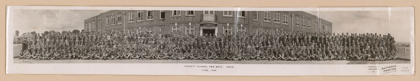 School photograph, County Grammar School for Boys, Hove, England