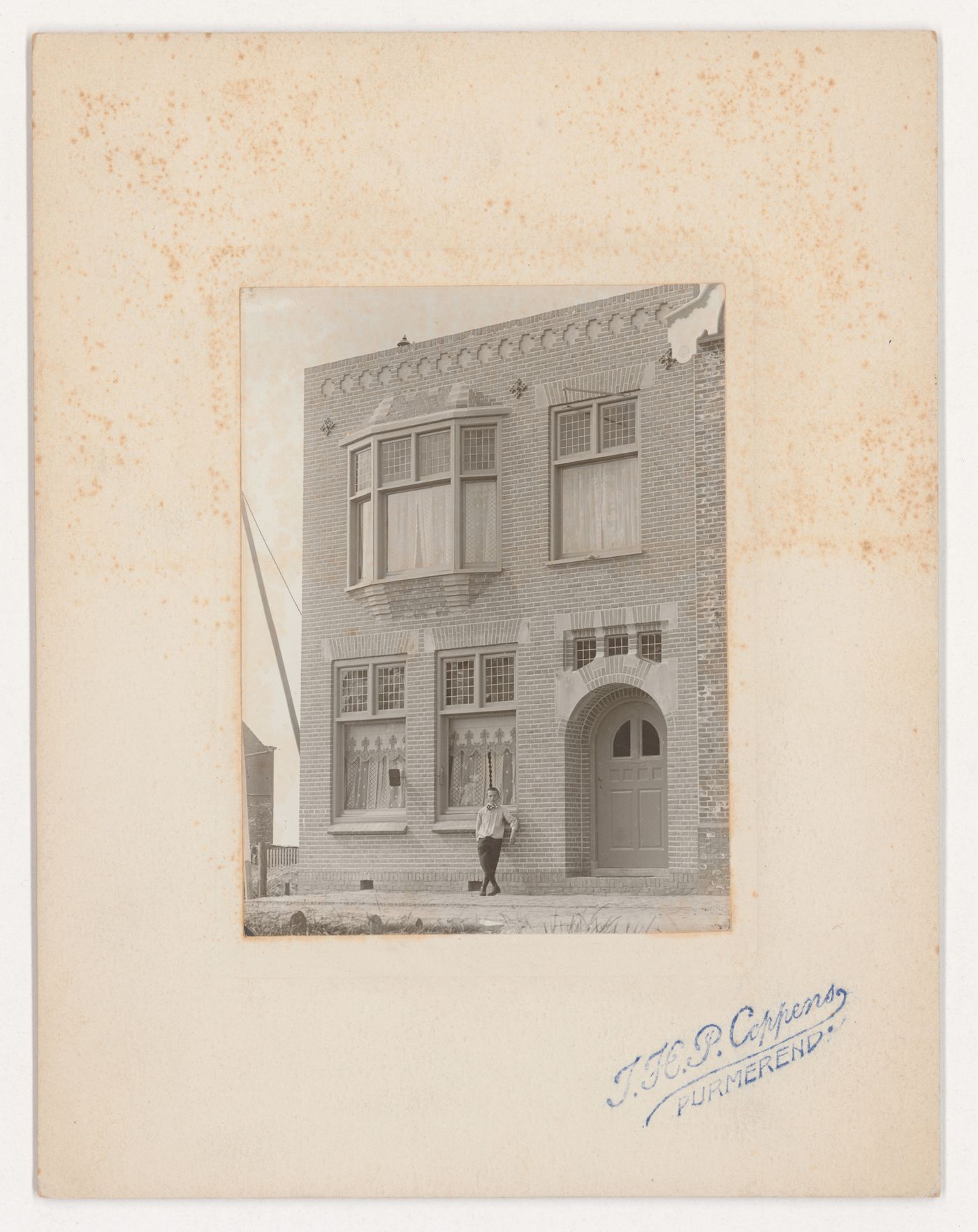 View of the principal façade of a house, Purmerend, Netherlands