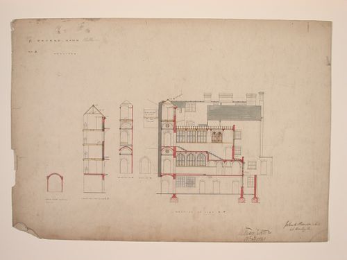 St. Peter's Home, Kilburn: Cross-section