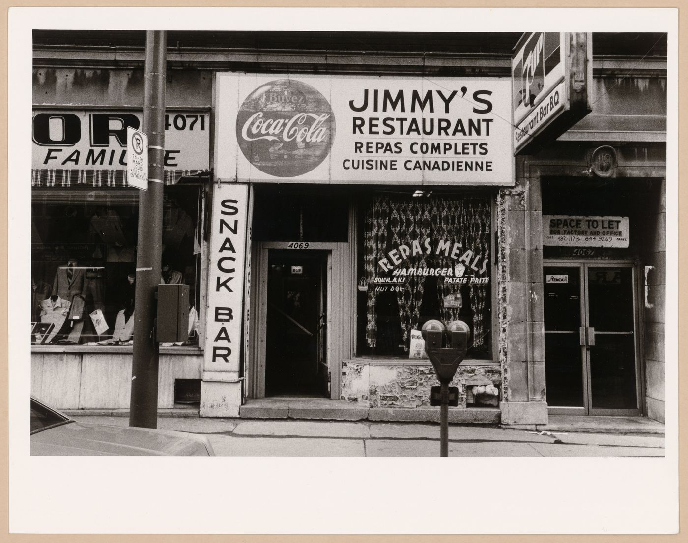 Jimmy's restaurant, Montréal, Boulevard Saint-Laurent