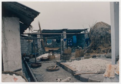 View of rural house interior court in Sichuan province, China