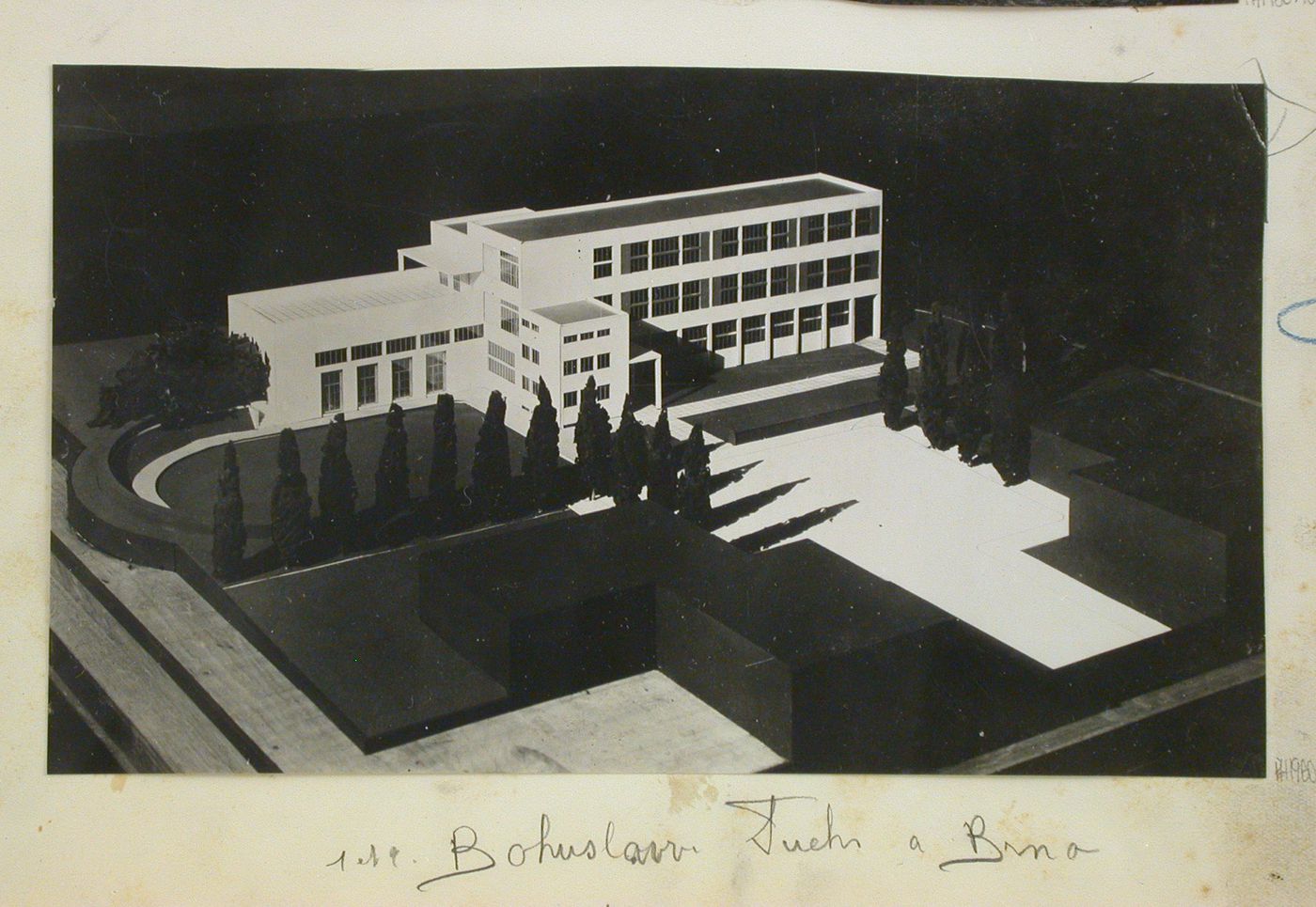 View of an elementary school in Brno, Czechoslovakia (now Czech Republic)