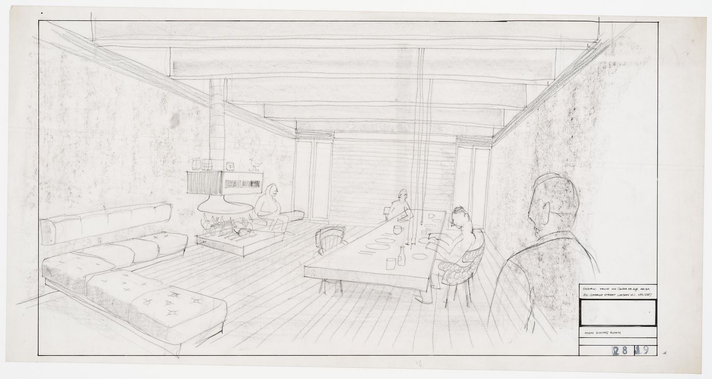 Perspective for Main Dining Room, Cottage High Legh, Cheshire, England