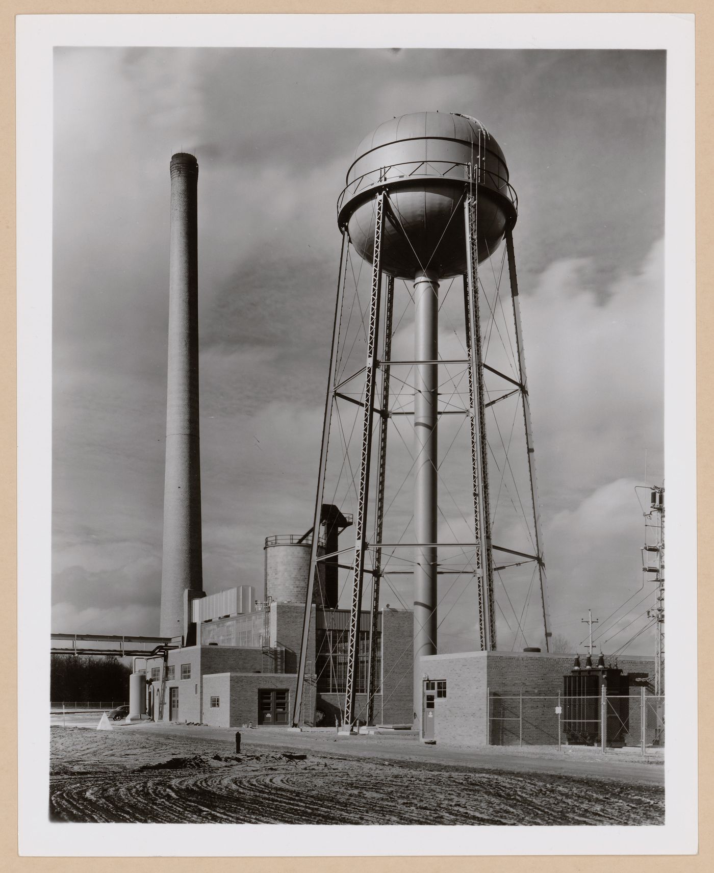 View of the Machine Shop, Administration Building and Boiler House, Clark Equipment Company Assembly Plant, Jackson County, Michigan