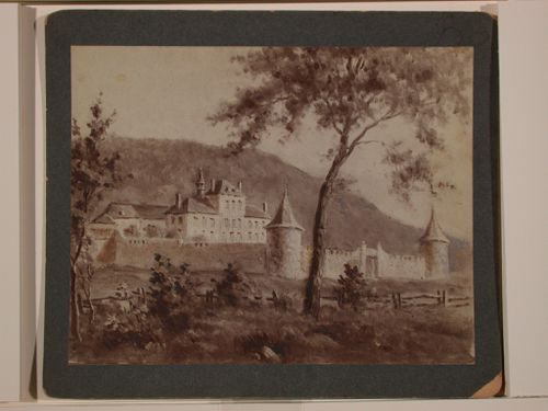 Photograph of a painting of the "Fort des Messieurs"