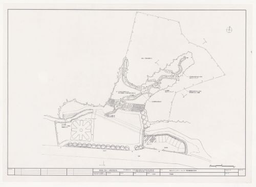 Site plan for Naiju Community Center and Nursery School, Fukuoka Prefecture, Japan