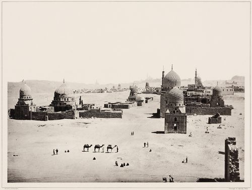 Vue générale des tombeaux des Califes, Le Caire, Egypte
