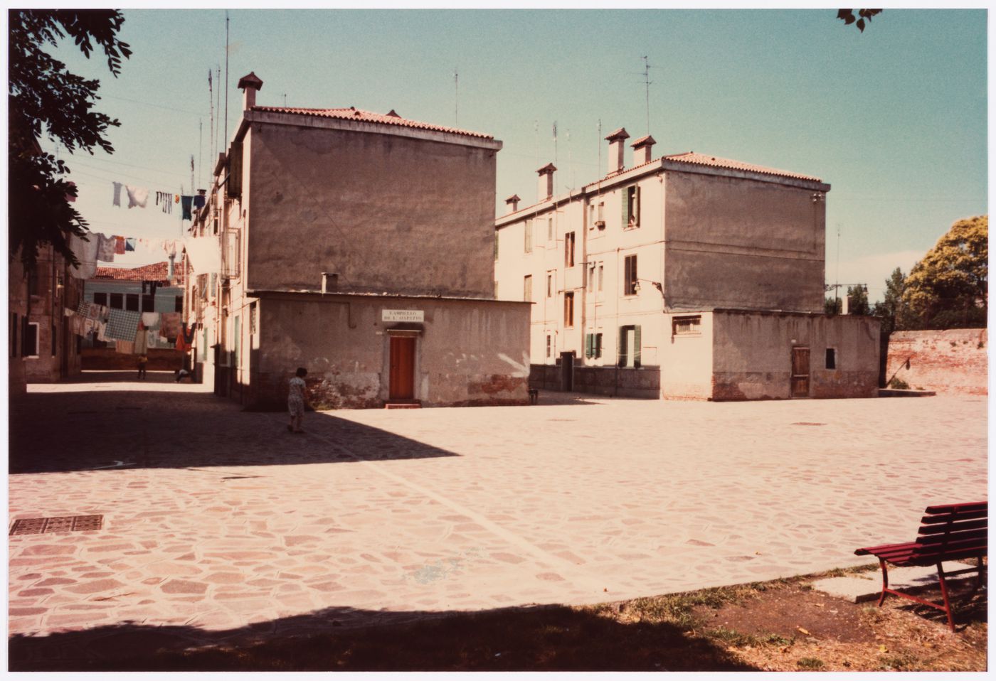 Photographs of buildings and the street, Recuperação da Área do Campo di Marte, Giudecca, Venice