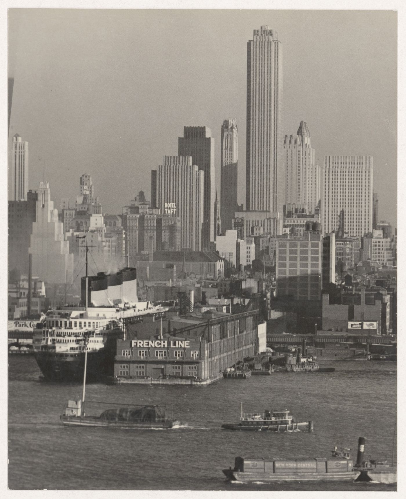 Manhattan Skyline: From Boulevard East and Hudson Place, Weehawken, New Jersey