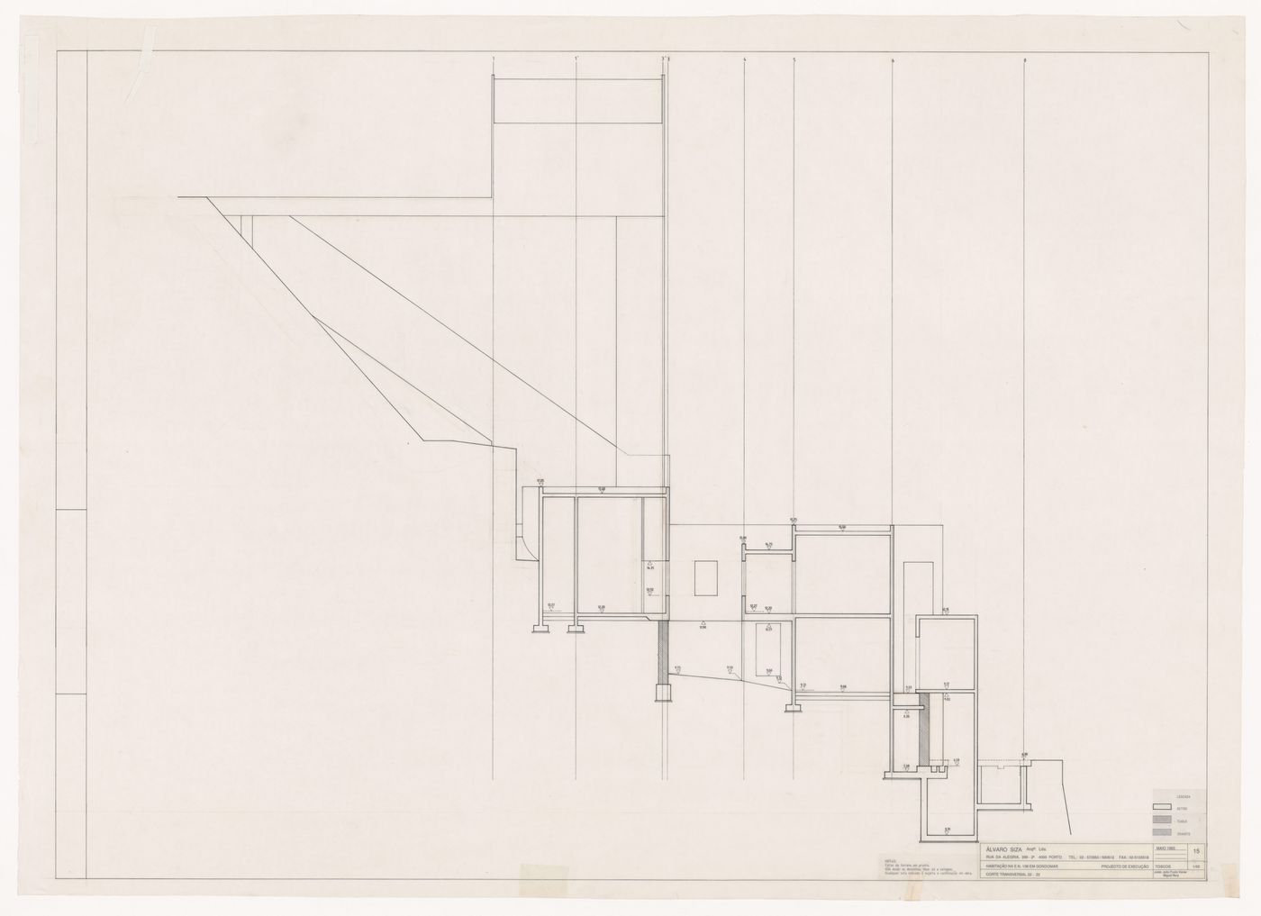 Section for Casa Mário Bahia [Mário Bahia house], Gondomar, Portugal