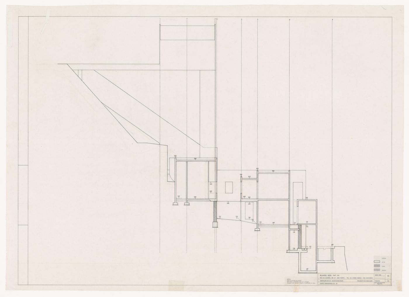 Section for Casa Mário Bahia [Mário Bahia house], Gondomar, Portugal