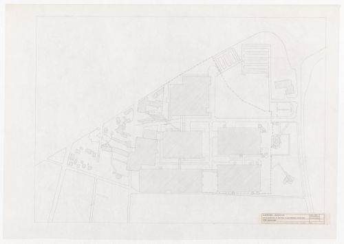 Site plan with fencing details for Vitra International, Weil am Rhein, Germany