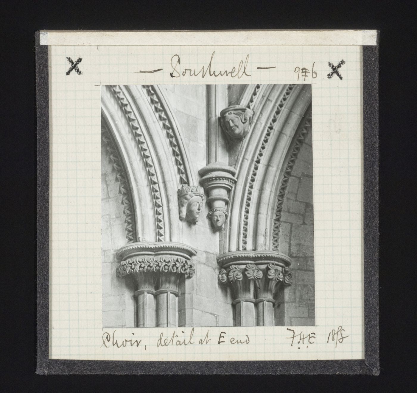 Detail view of east end of choir of Southwell Minster, Southwell, Nottinghamshire, England