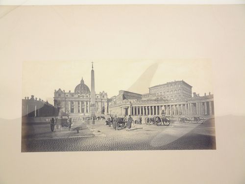 View of soldiers in the Piazza San Pietro, Vatican City