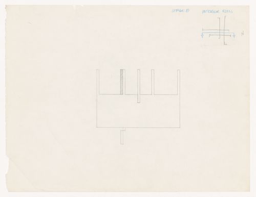 Sketch section for House VI, Cornwall, Connecticut