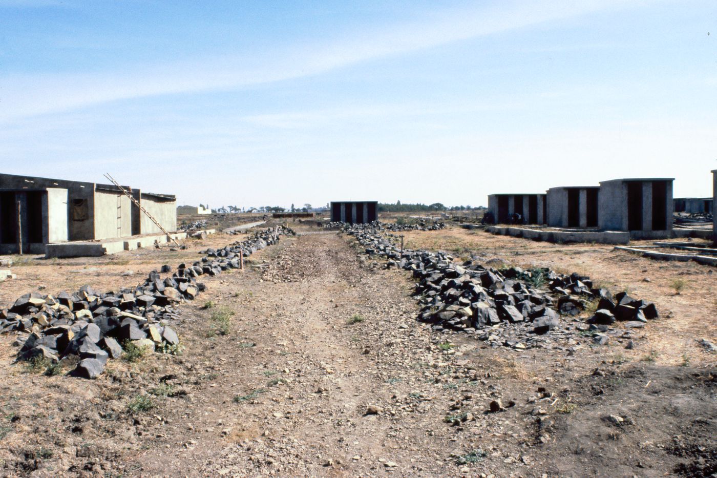 View of McGill's plot during construction at Aranya for the Aranya Housing Project, Indore, India