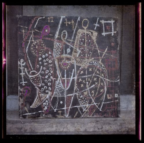 Negative showing a Prakash painting