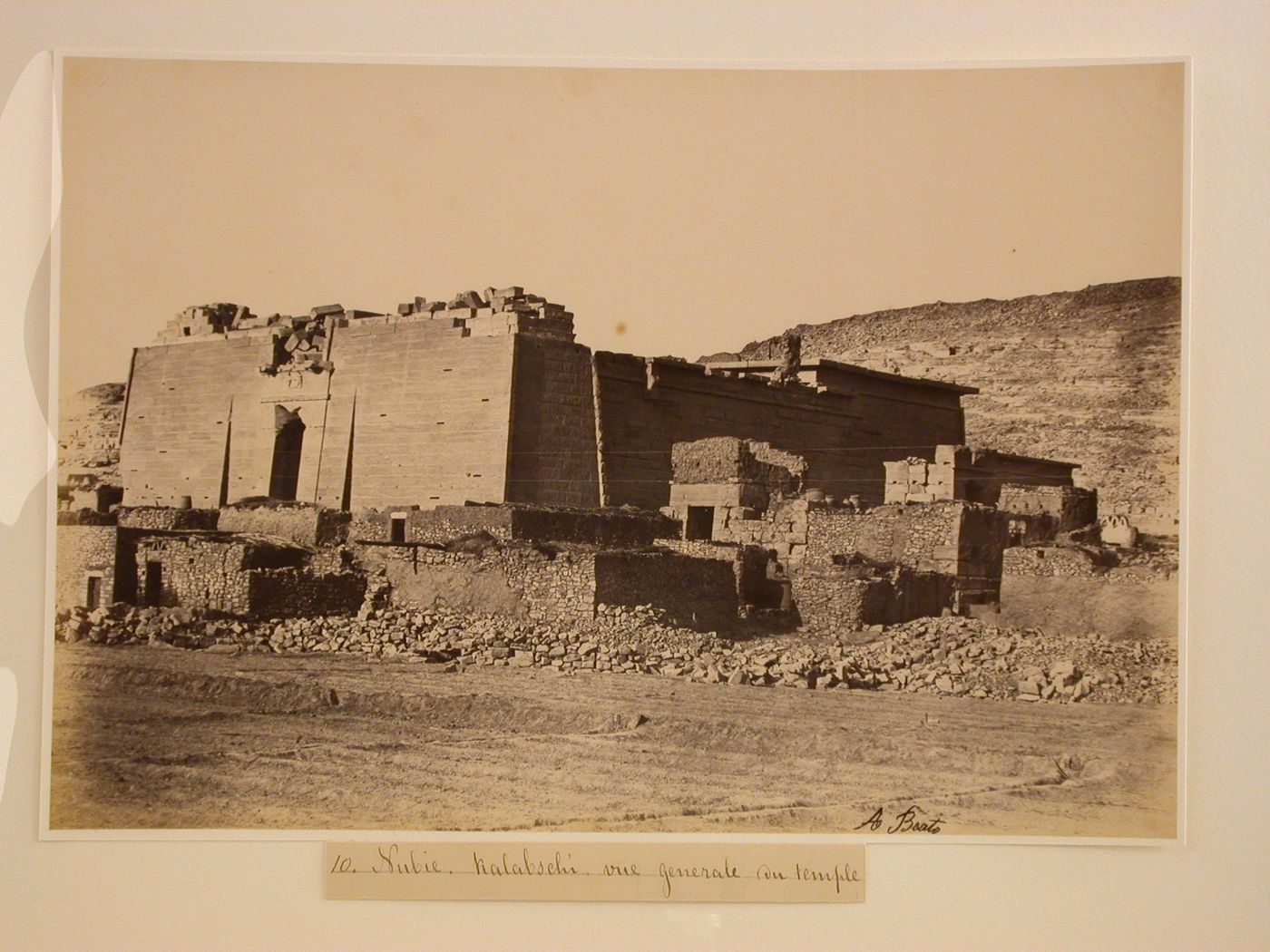 Nubie. Kalabschi Vue generale du temple