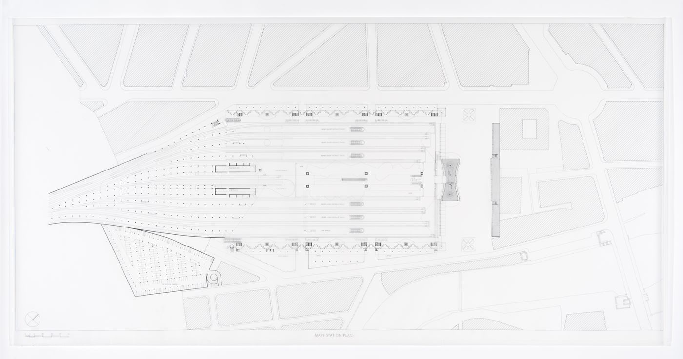 Abando Passenger Interchange, Bilbao, Spain: main station plan