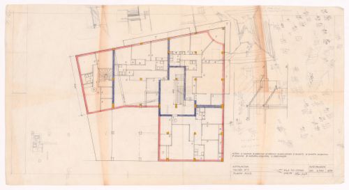 Second floor plan for plot two of Conjunto Habitacional em Caxinas, Vila Cova - Vila do Conde, Portugal