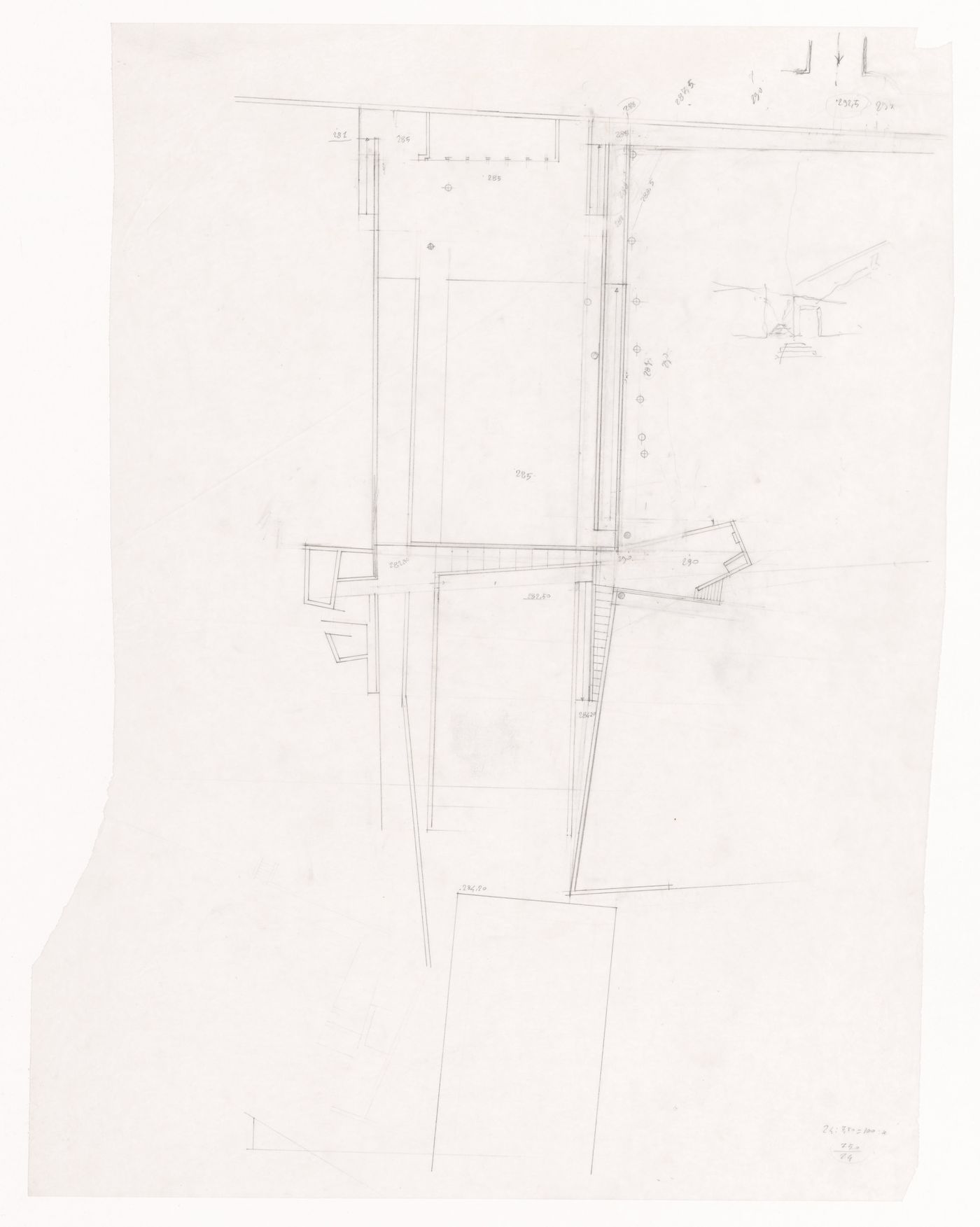 Plan for Parque de Santo Domingo de Bonaval, Santiago de Compostela