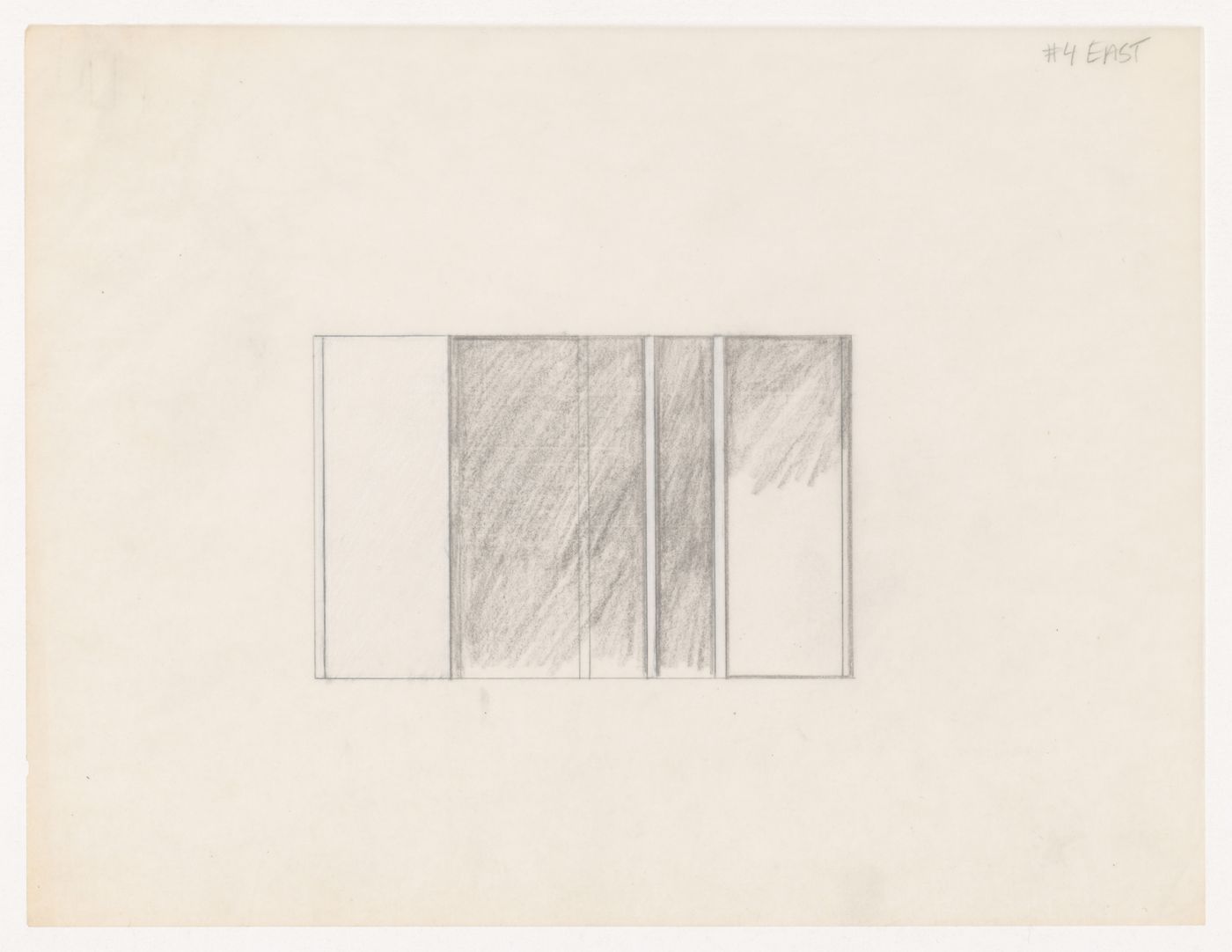 Sketch elevation for House VI, Cornwall, Connecticut