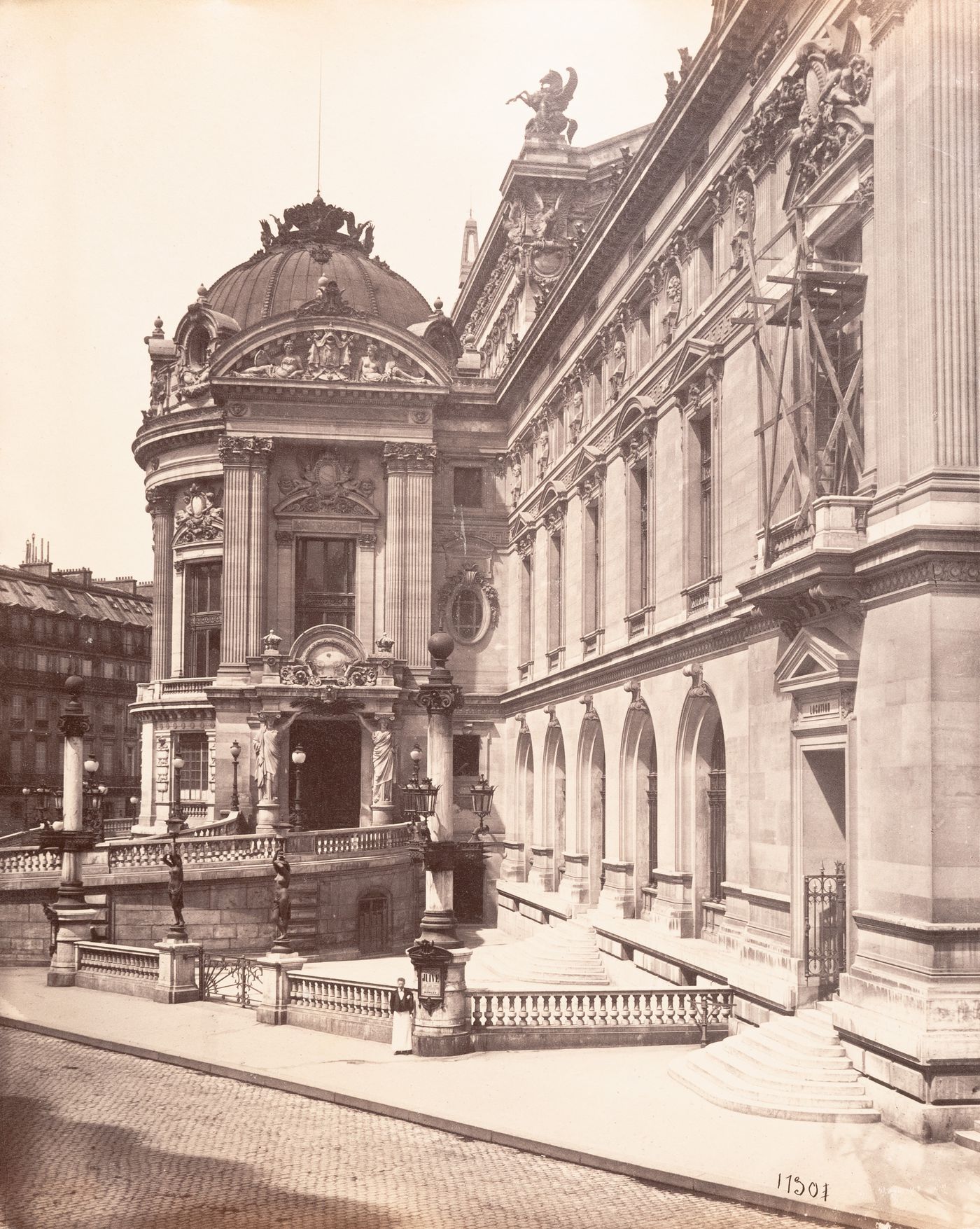 Plate from album ''Buildings, parks and streets of Paris, Versailles and environs, France''