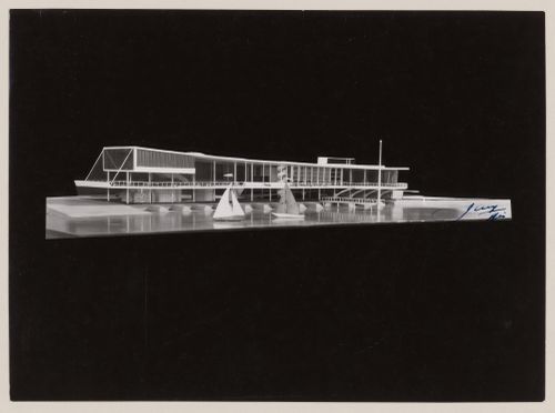 View of model for Yacht Club, Pampulha, Belo Horizonte, Brazil
