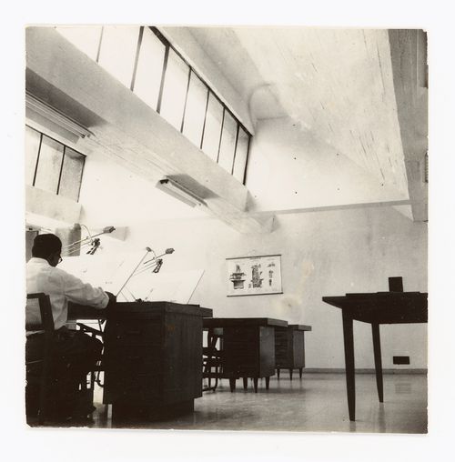Photograph of sawtooth skylights at the Punjab Agricultural University, Ludhiana, India