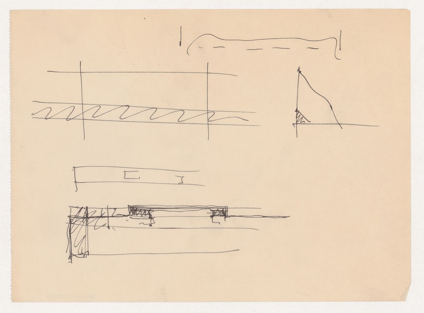 Sketch plan and unidentified sketches for Illinois Institute of Technology