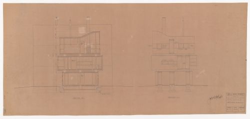 Sections B-B and C-C for Wall House 2 (Bye House)