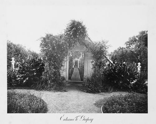 View of the estate outbuilding, Thurlow Lodge, Menlo Park, California
