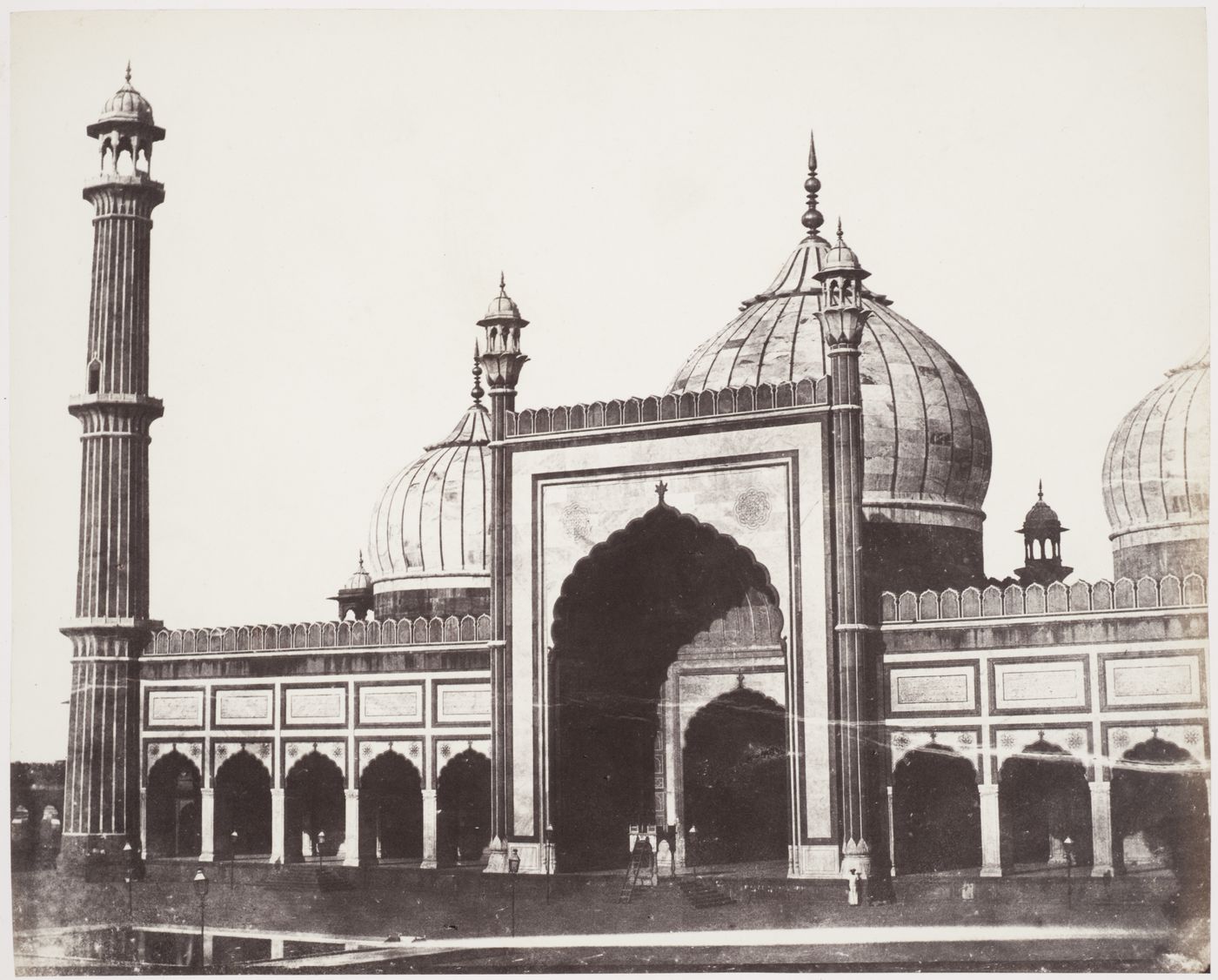 View of the Jami Masjid, Delhi (now Delhi Union Territory), India