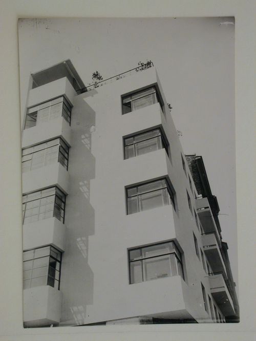 Partial view of the house-commune for State Insurance (Gosstrakh) employees, 21 Malaia Bronnaia Street, Moscow