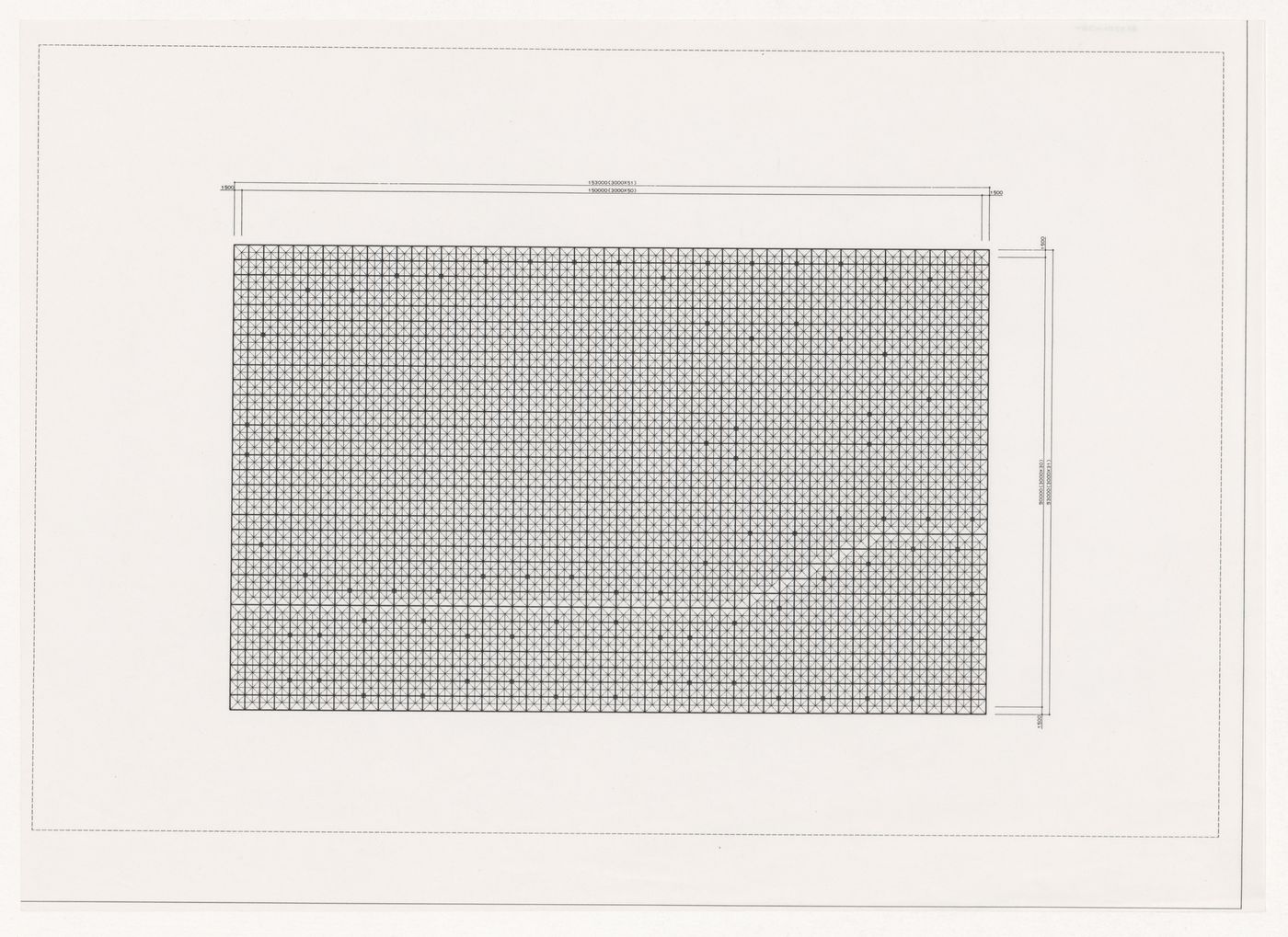 Ceiling plan for Odawara Municipal Sports Complex, Odawara, Japan