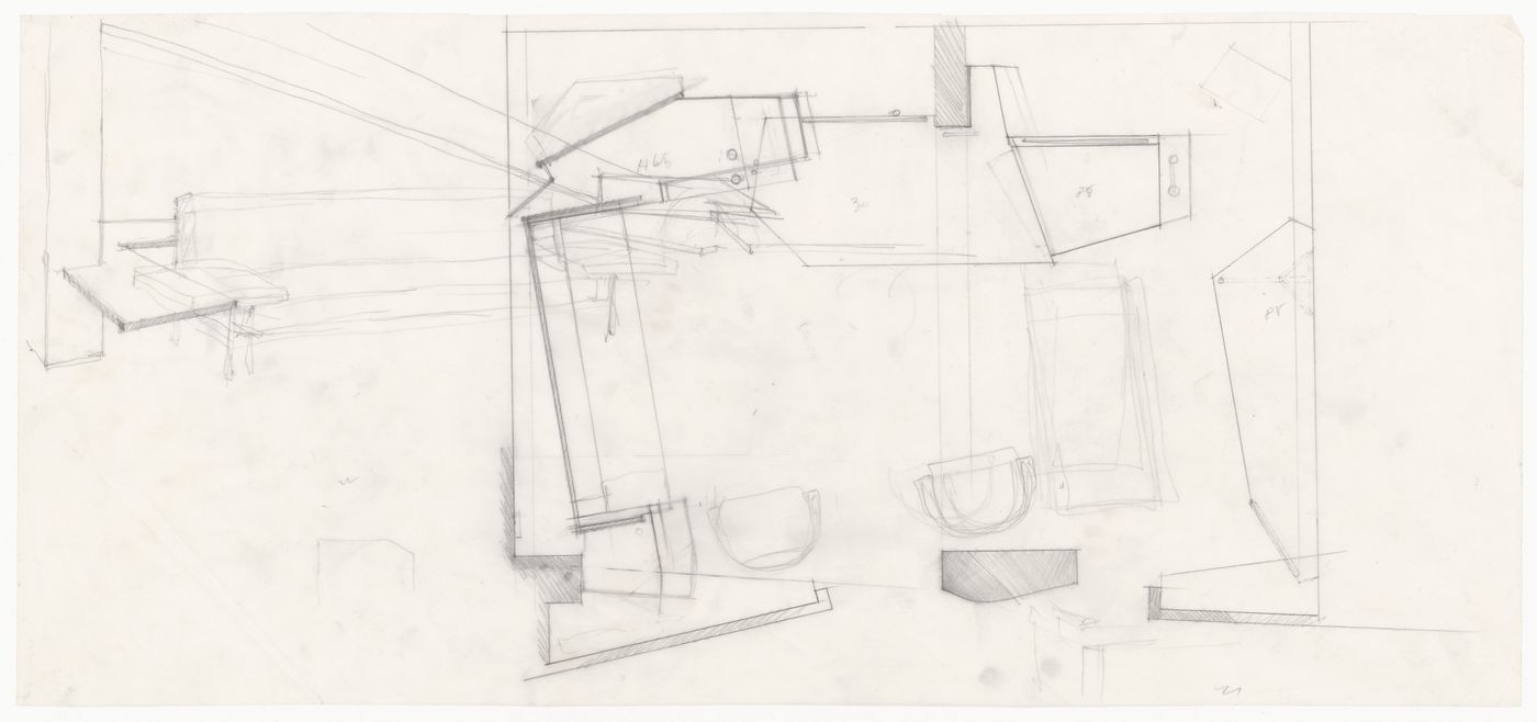 Sketches and details for Casa De Paolini, Milan, Italy