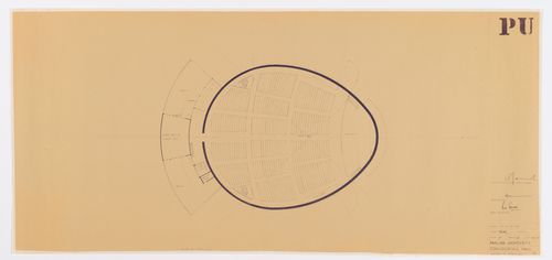 Floor plan for the Ghandi Bawan, Punjab University, Sector 14, à Chandigarh, India