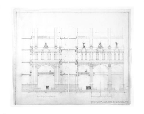Section of interior court gap & w